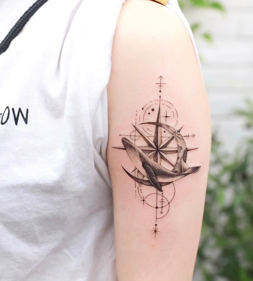 Tattoo Ideas with Meaning - Compass Tattoo - Tikli