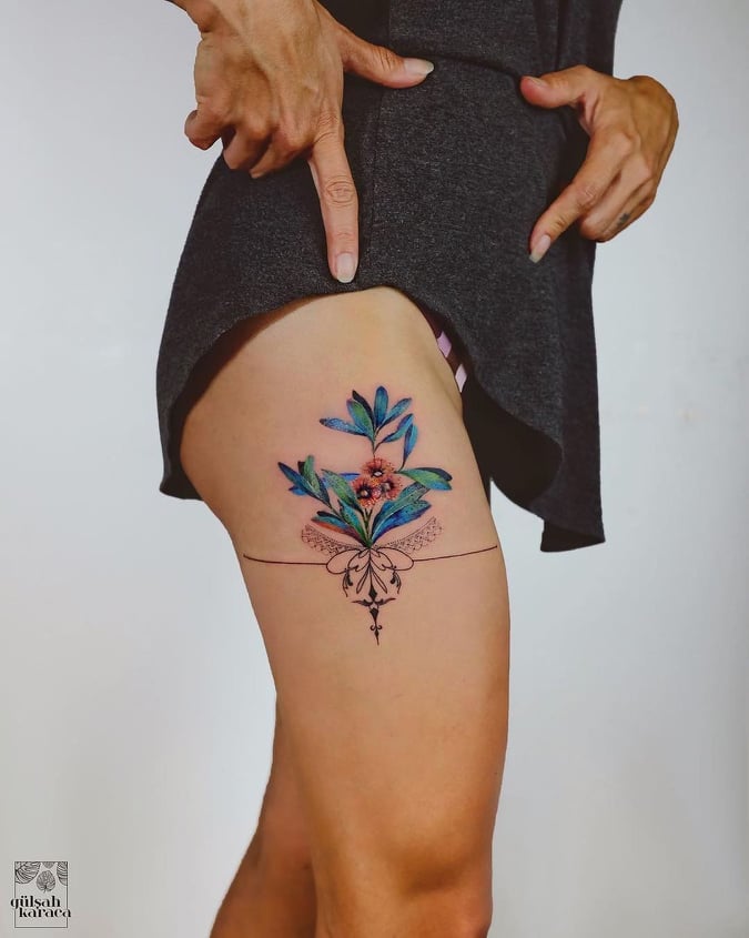 Thigh Tattoo For Women