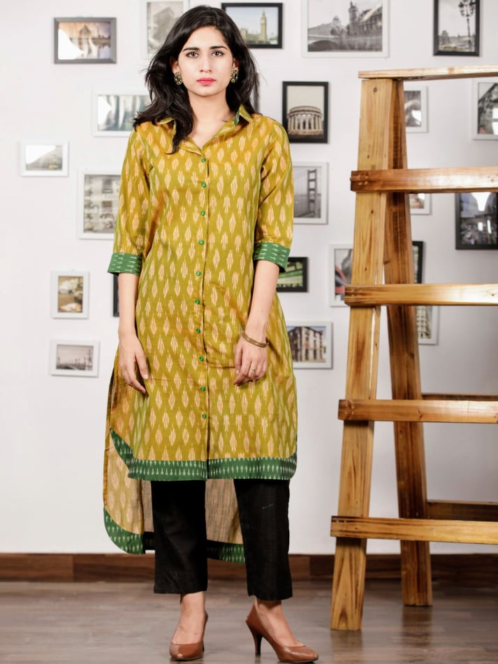 Aggregate more than 72 kurti design with collar neck latest - POPPY