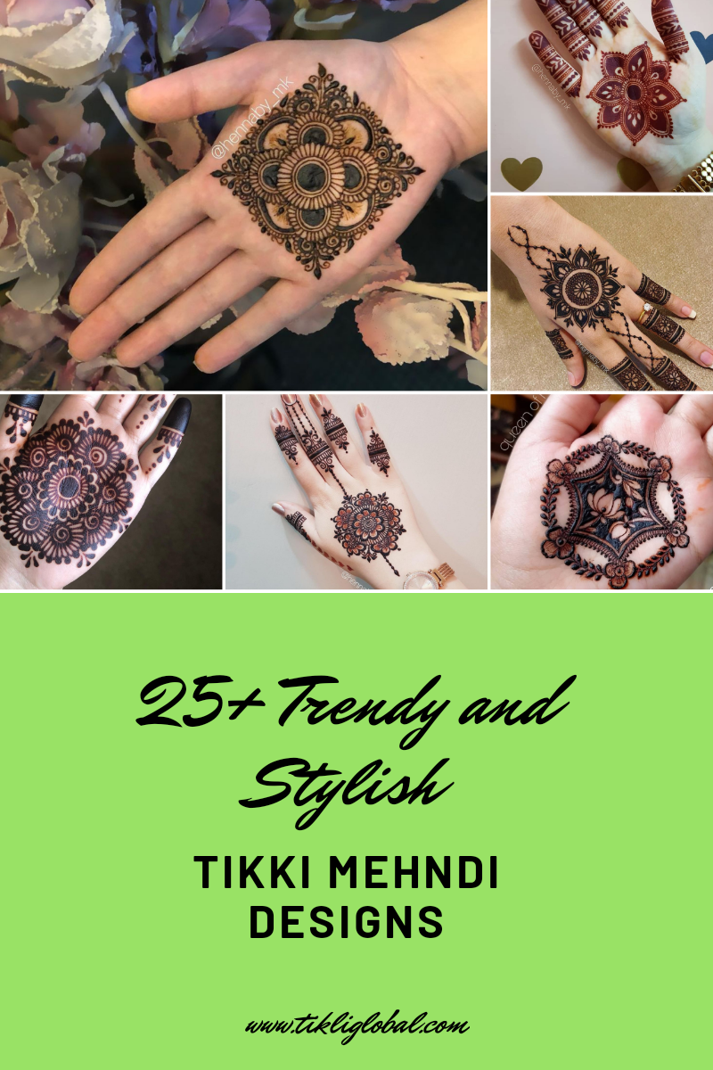 25+ Trendy and Stylish Tikki Mehndi Designs - Tikli