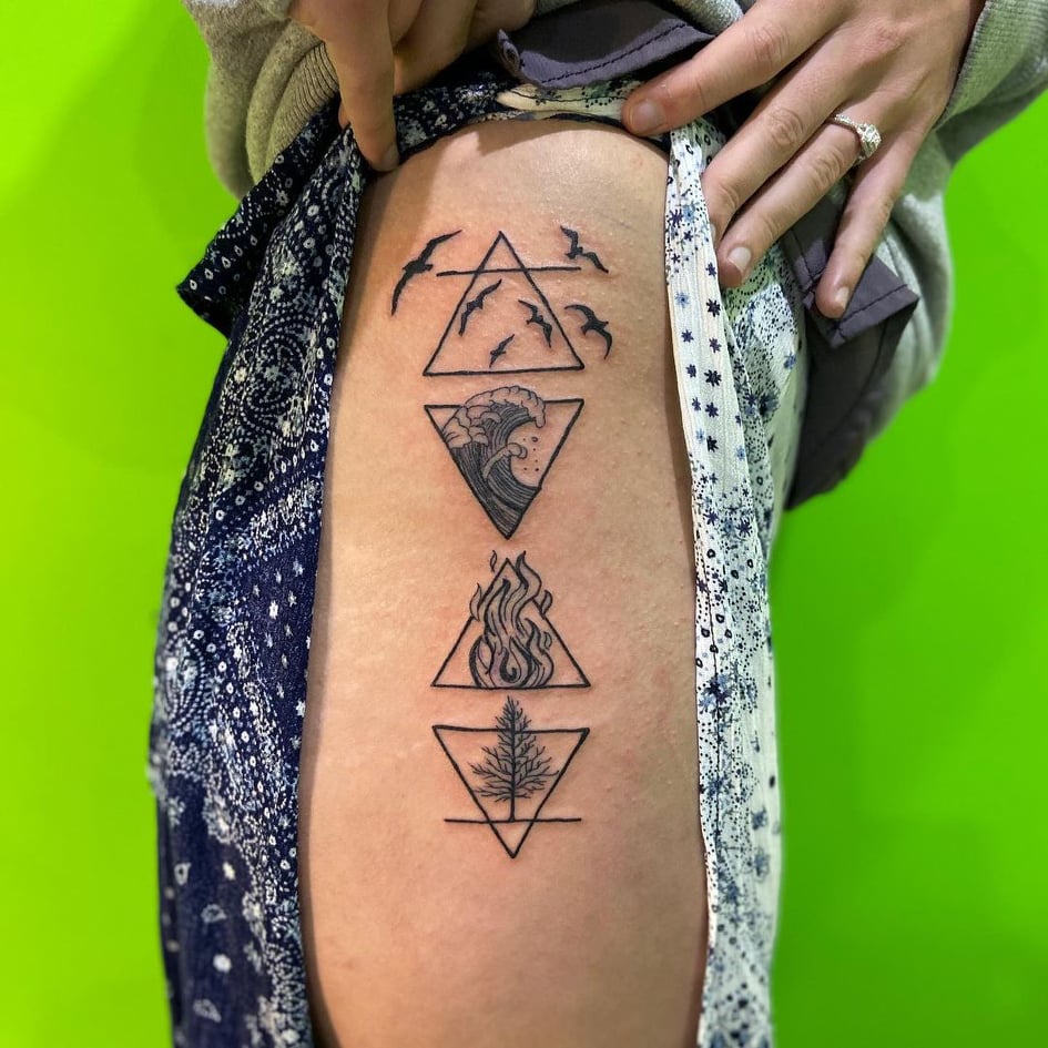 4 elements tattoo