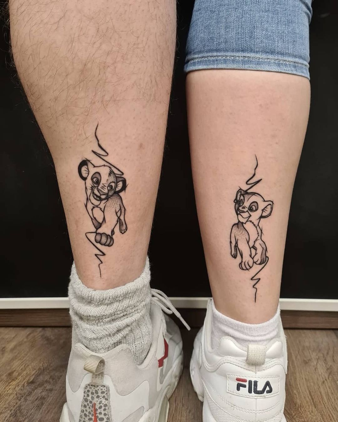Top 87 Best Simba Tattoo Ideas  2021 Inspiration Guide  Cute couple  tattoos Matching couple tattoos Creative tattoos