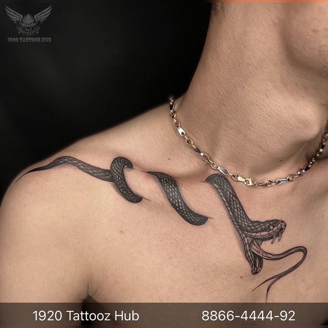 Discover 77+ snake tattoo on chest best - thtantai2