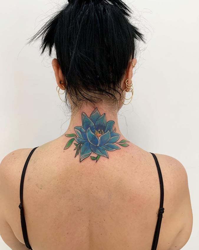Had an appointment fall thru yesterday so we started on my wife's back. A  big center mandala will cover butterfly and go half way down her back.  Denver, CO. : r/tattoo