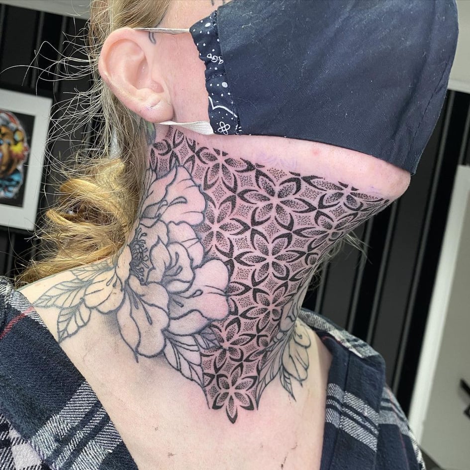 I ruined Frazers day throattattoo necktattoo tattooartist female   TikTok