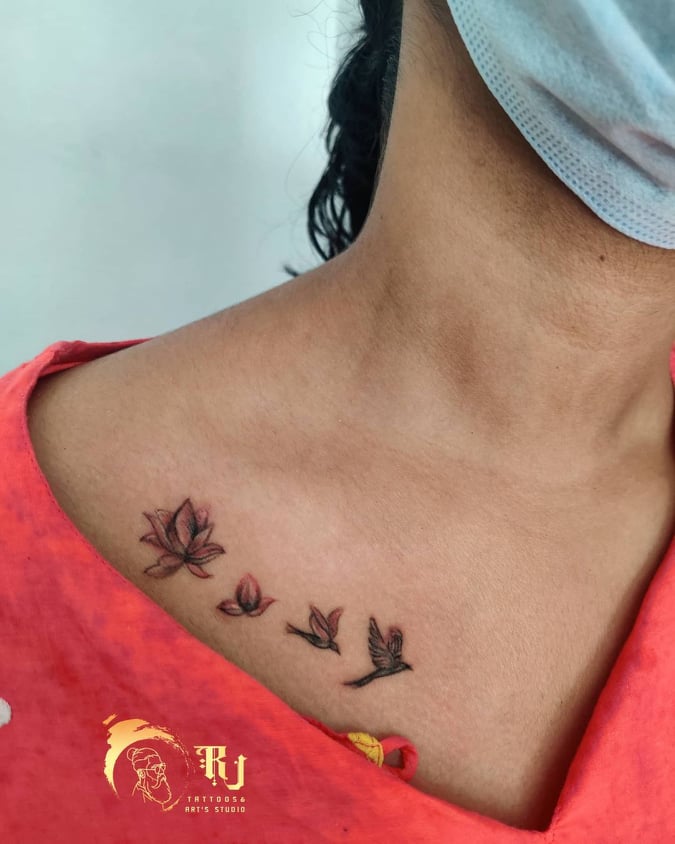 Neck Tattoo For Female