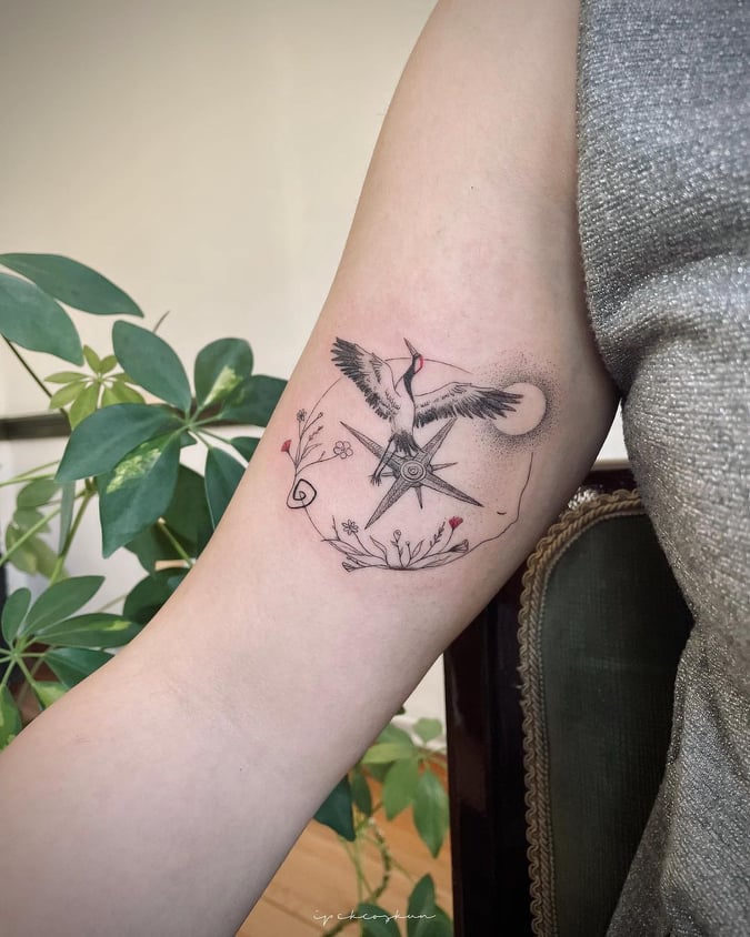 Compass Tattoo 