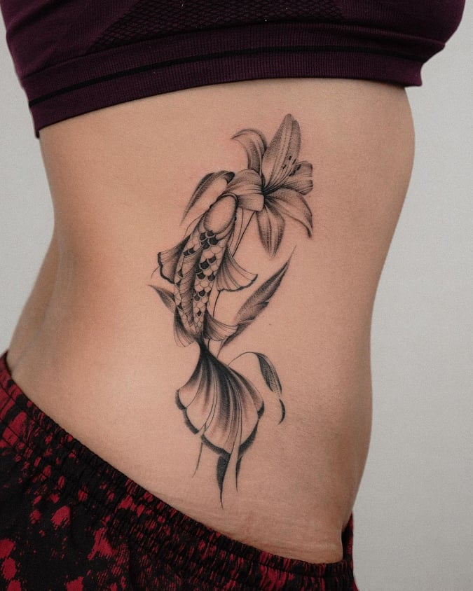20 Lucky Koi Fish Tattoo Ideas For Women  Tikli