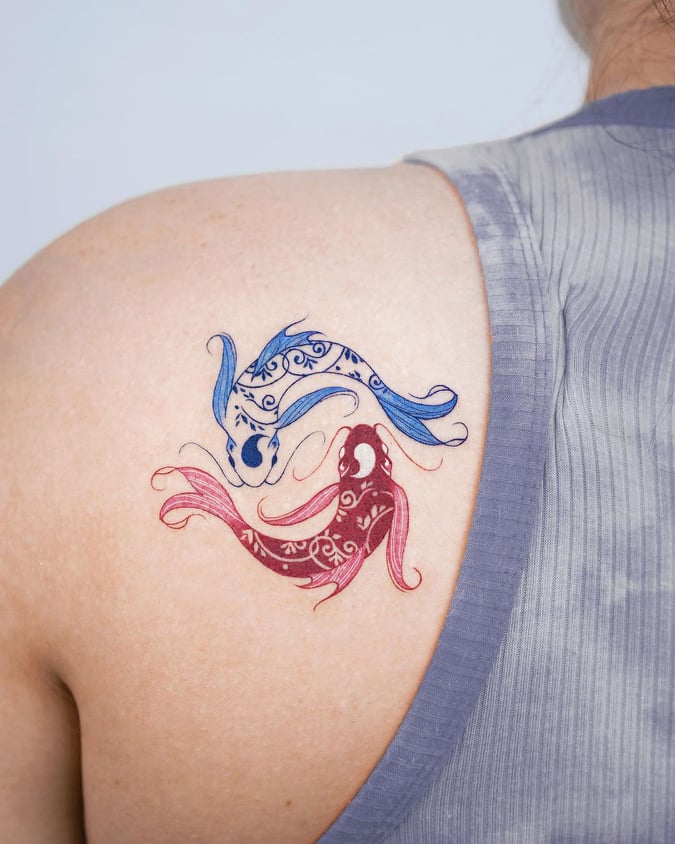 Learn 98+ about small koi fish tattoo super cool - in.daotaonec
