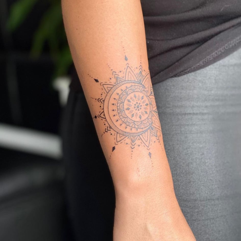Sun and Moon Tattoo 