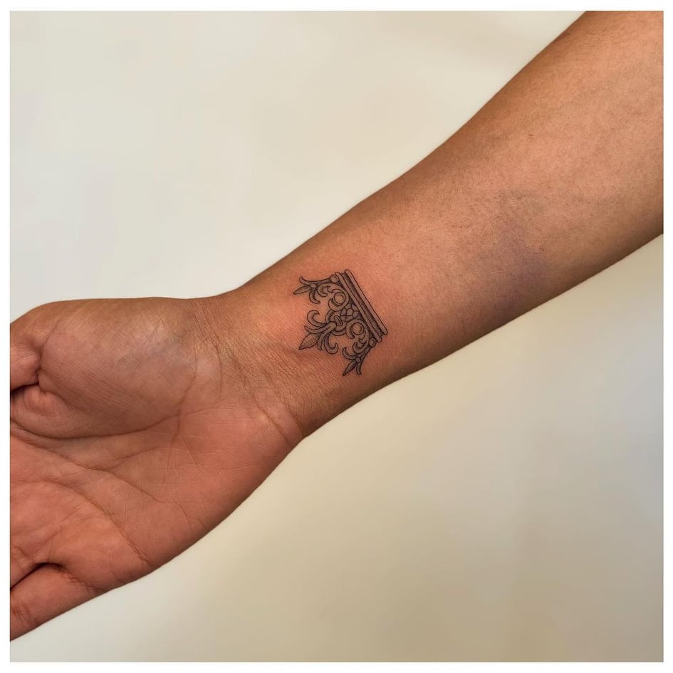 Wrist tattoo  Tattoo designs wrist Crown tattoo on wrist Prince tattoos