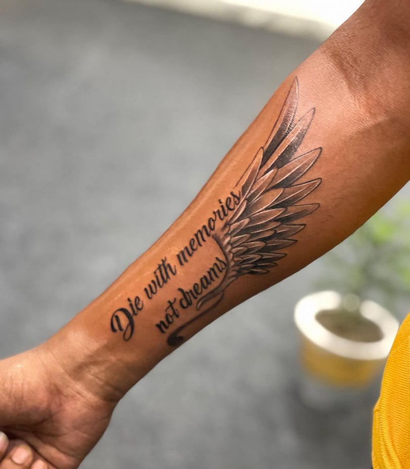 Large Arm Sleeve Tattoo Angel Wings Pigeon Jesus Waterproof Temporary Tattoo  Sticker Holy Holiness Men Full