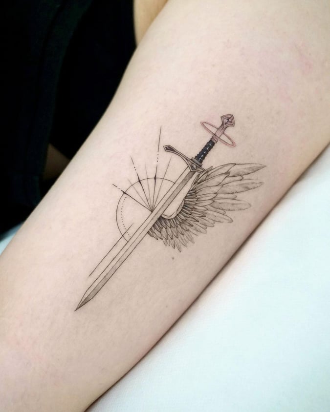 The Sims Resource  Angel Sword Tattoo