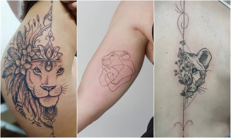 15 Best Female Lion Tattoo Ideas for Courageous Women - Tikli