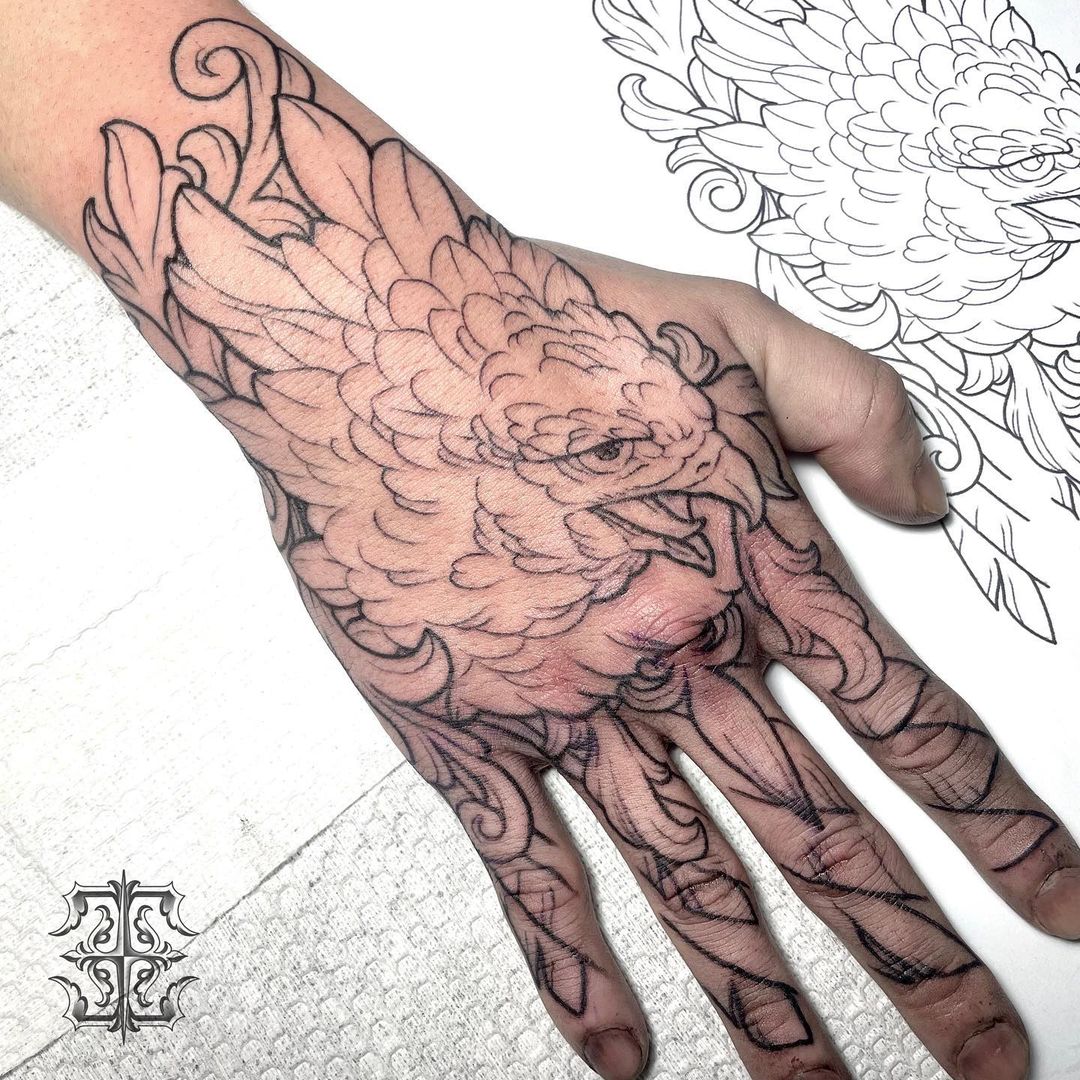 Eagle Tattoo on Hand