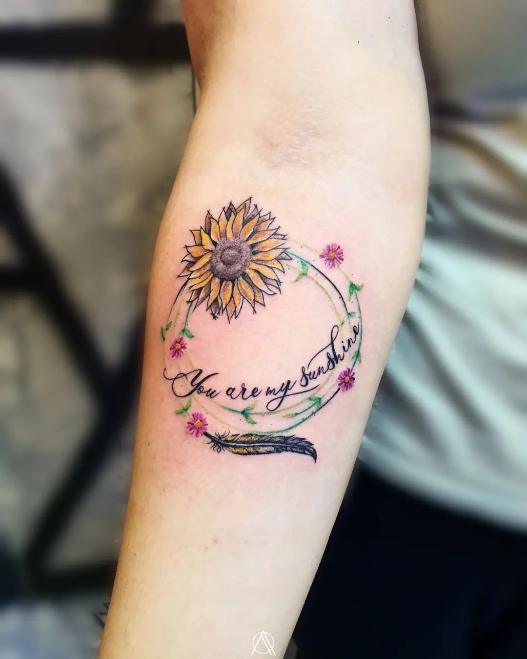 sunflower wrist tattooTikTok Search
