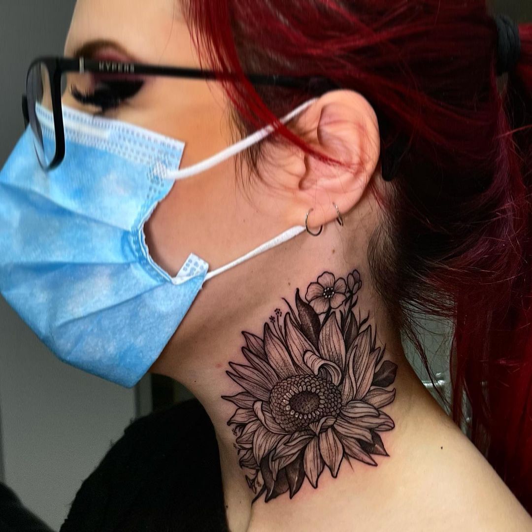 Beautiful Sunflower Tattoo