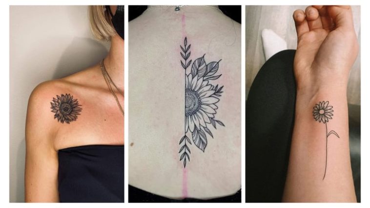 25+ Pretty Sunflower Tattoo Ideas for Women - Tikli