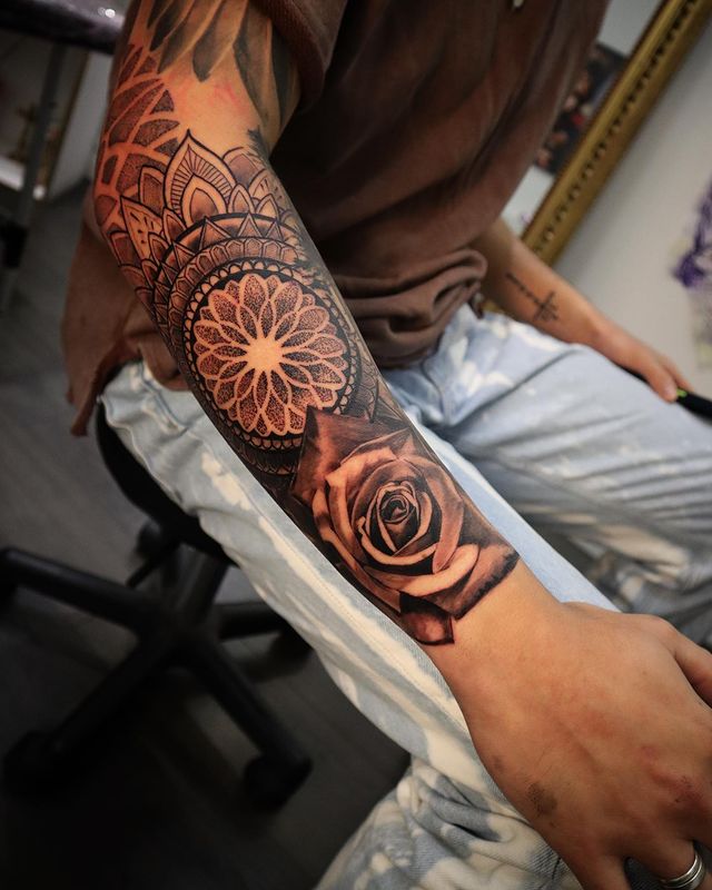 Red Rose tattoo by Vlad Tokmenin  Post 16497