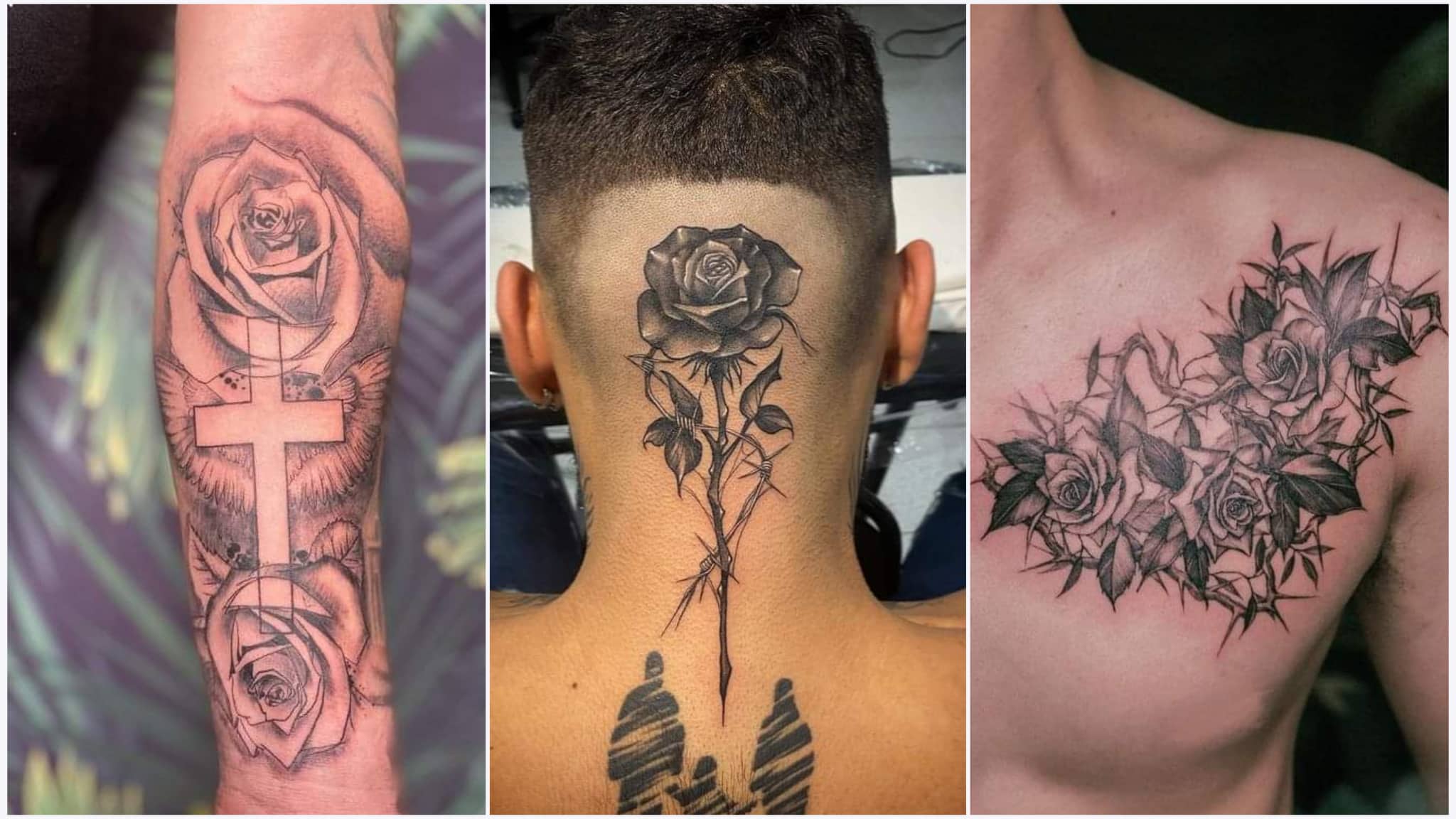 20+ Meaningful and Creative Rose Tattoo Designs for Men - Tikli