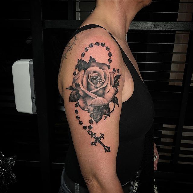 Freehand Rose Hand Tattoo by Sir Twice TattooNOW