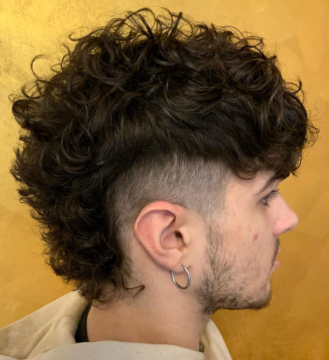 Men Curly Hairstyle