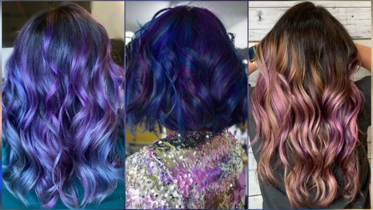 35 Cosmic Dark Purple Hair Hues For The New Image  LoveHairStyles