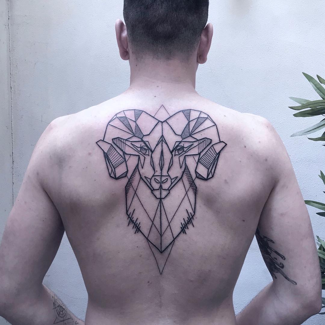 Men's Back Tattoo