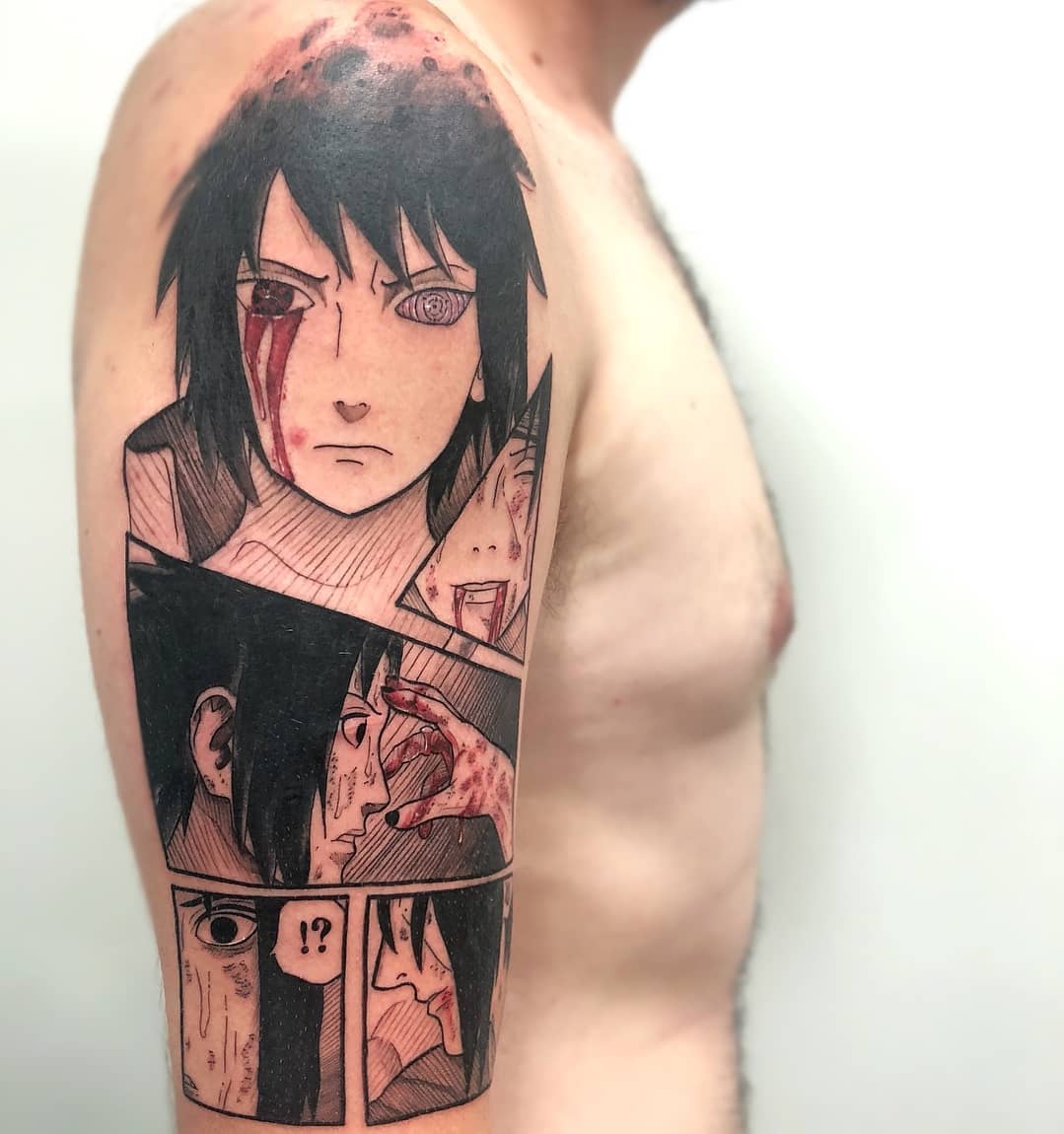 Buy Naruto Uchiha Sasuke Sharingan Sign Cosplay Temporary Waterproof Tattoo  Online at desertcartINDIA